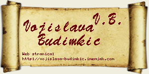 Vojislava Budimkić vizit kartica